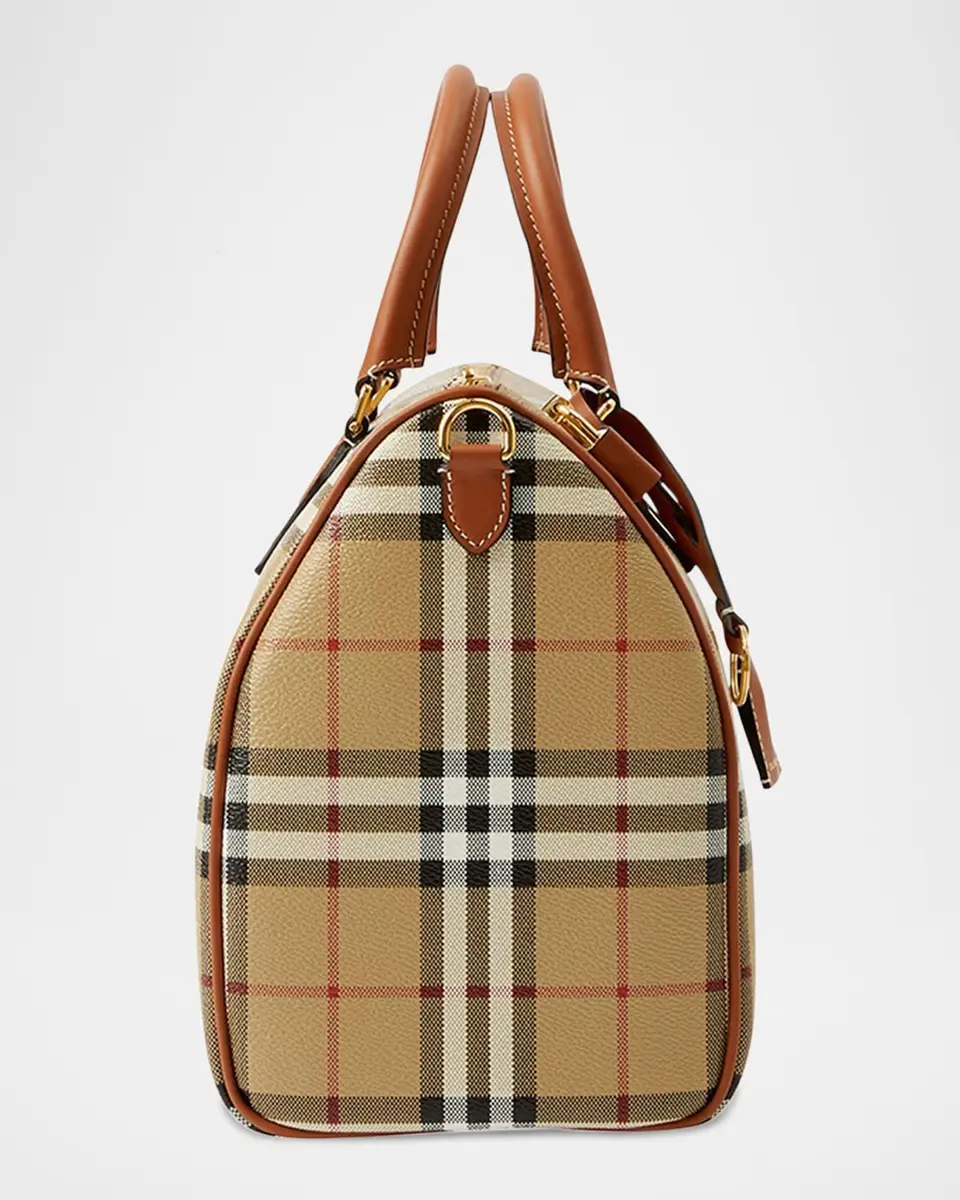 Burberry Check Large Bowling Top-Handle Bag | Thumbnail 6 Burberry Check Large Bowling Top-Handle Bag | Thumbnail 6