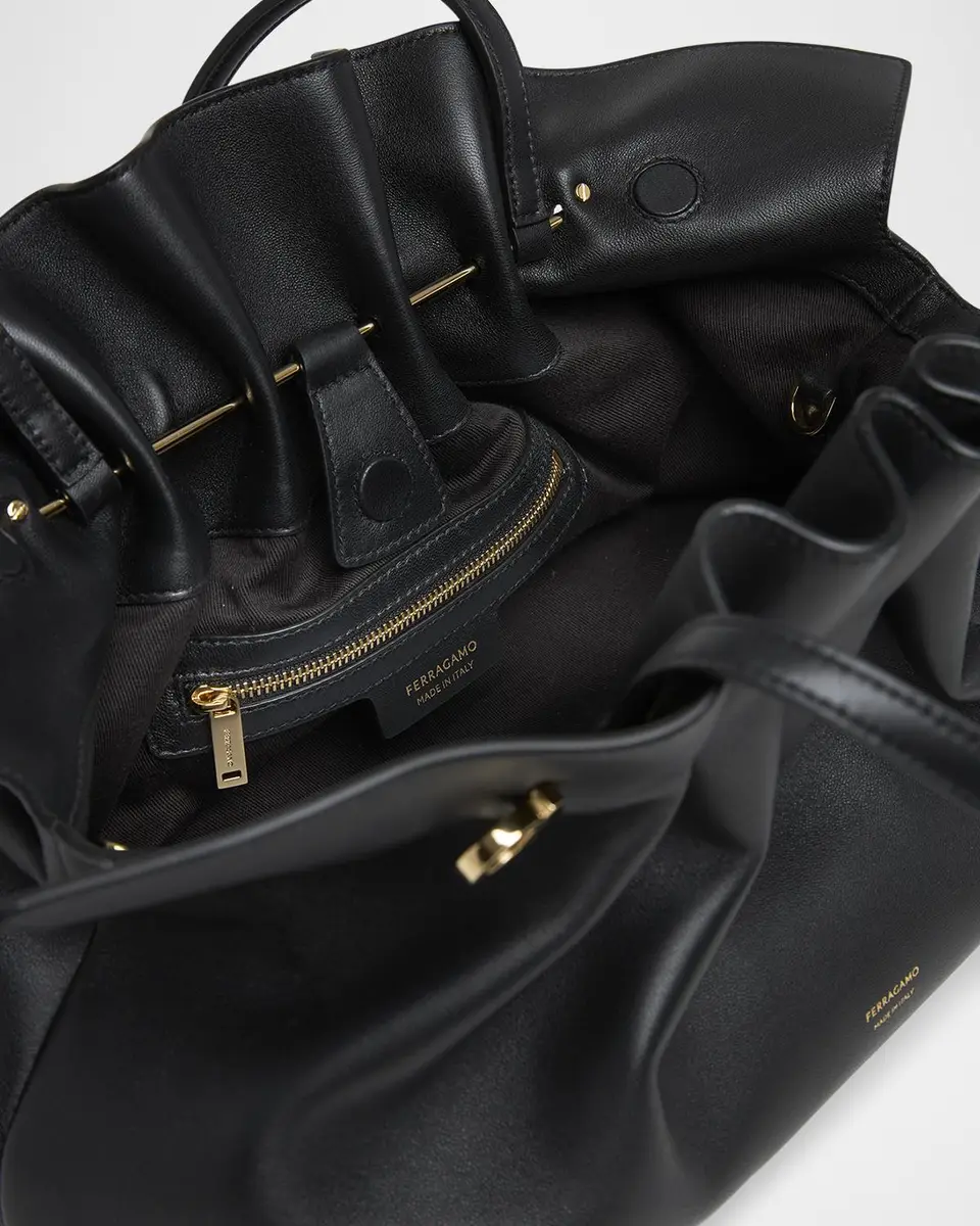 Ferragamo Medium Gancio Piercing Shoulder Bag | Thumbnail 4 Ferragamo Medium Gancio Piercing Shoulder Bag | Thumbnail 4