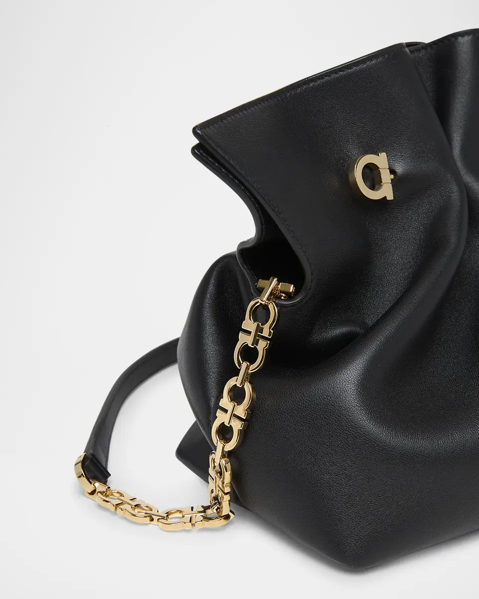 Ferragamo Medium Gancio Piercing Shoulder Bag | Thumbnail 6 Ferragamo Medium Gancio Piercing Shoulder Bag | Thumbnail 6