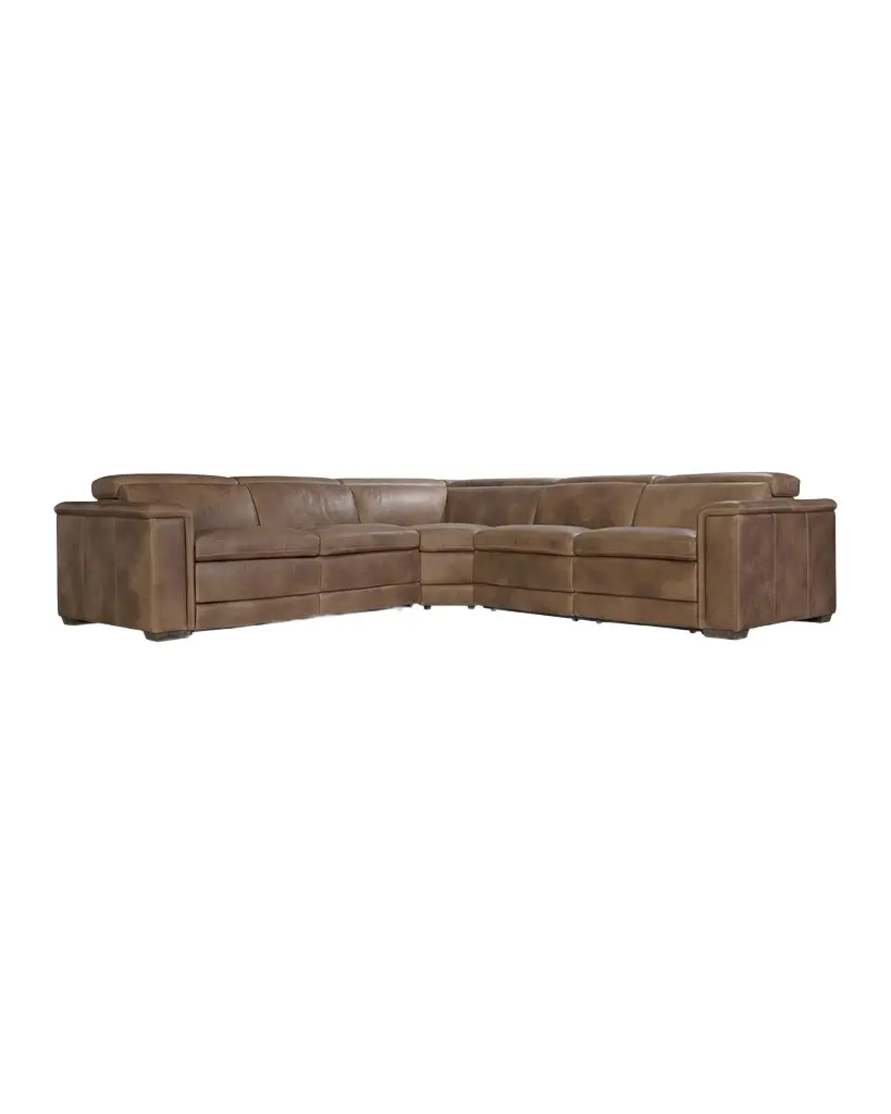 Bernhardt Lioni Leather 3-Piece Power Motion Sectional