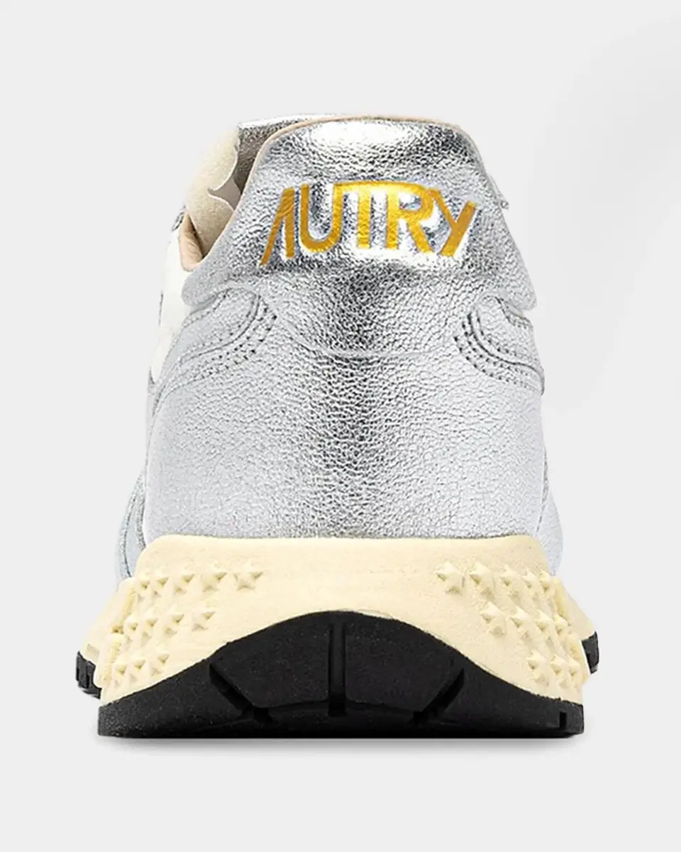 Autry Reelwind Metallic Leather Low-Top Sneakers | Thumbnail 2 Autry Reelwind Metallic Leather Low-Top Sneakers | Thumbnail 2