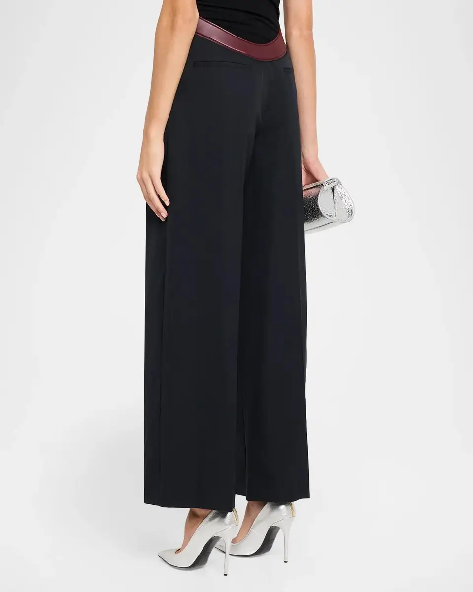 Jean Paul Gaultier The Curved Belt Wide-Leg Suit Pants | Thumbnail 3 Jean Paul Gaultier The Curved Belt Wide-Leg Suit Pants | Thumbnail 3