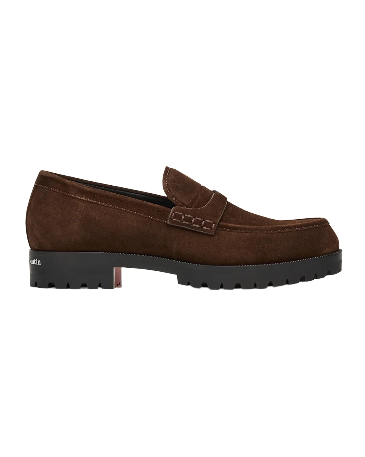 Christian Louboutin Men's Cavavin Leather Lug-Sole Penny Loafers