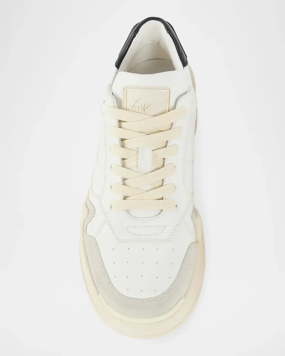 Giuseppe Zanotti Men's GZ Casper Leather Low-Top Sneakers | Thumbnail 4