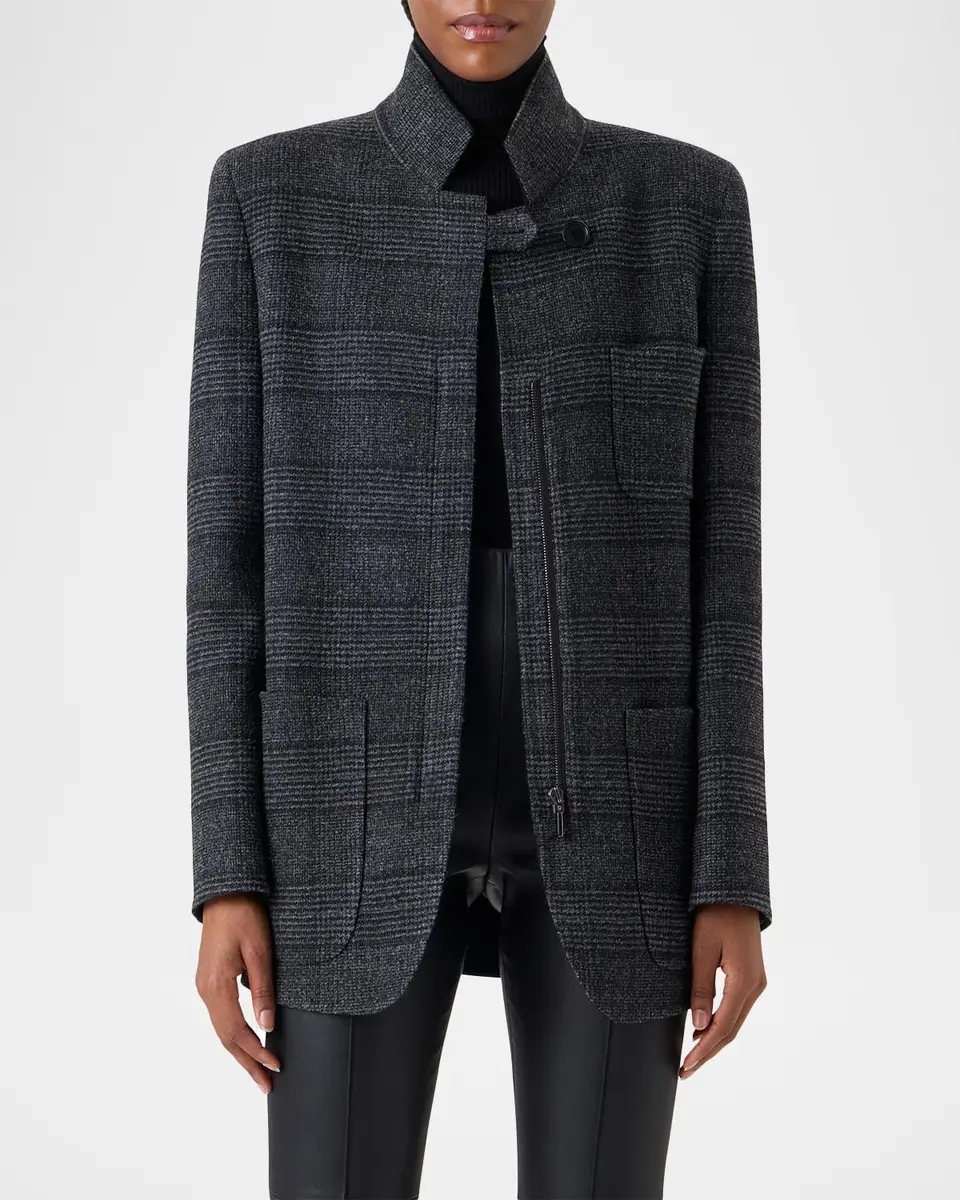 Akris Kamila Wool Cardigan Jacket | Thumbnail 6 Akris Kamila Wool Cardigan Jacket | Thumbnail 6