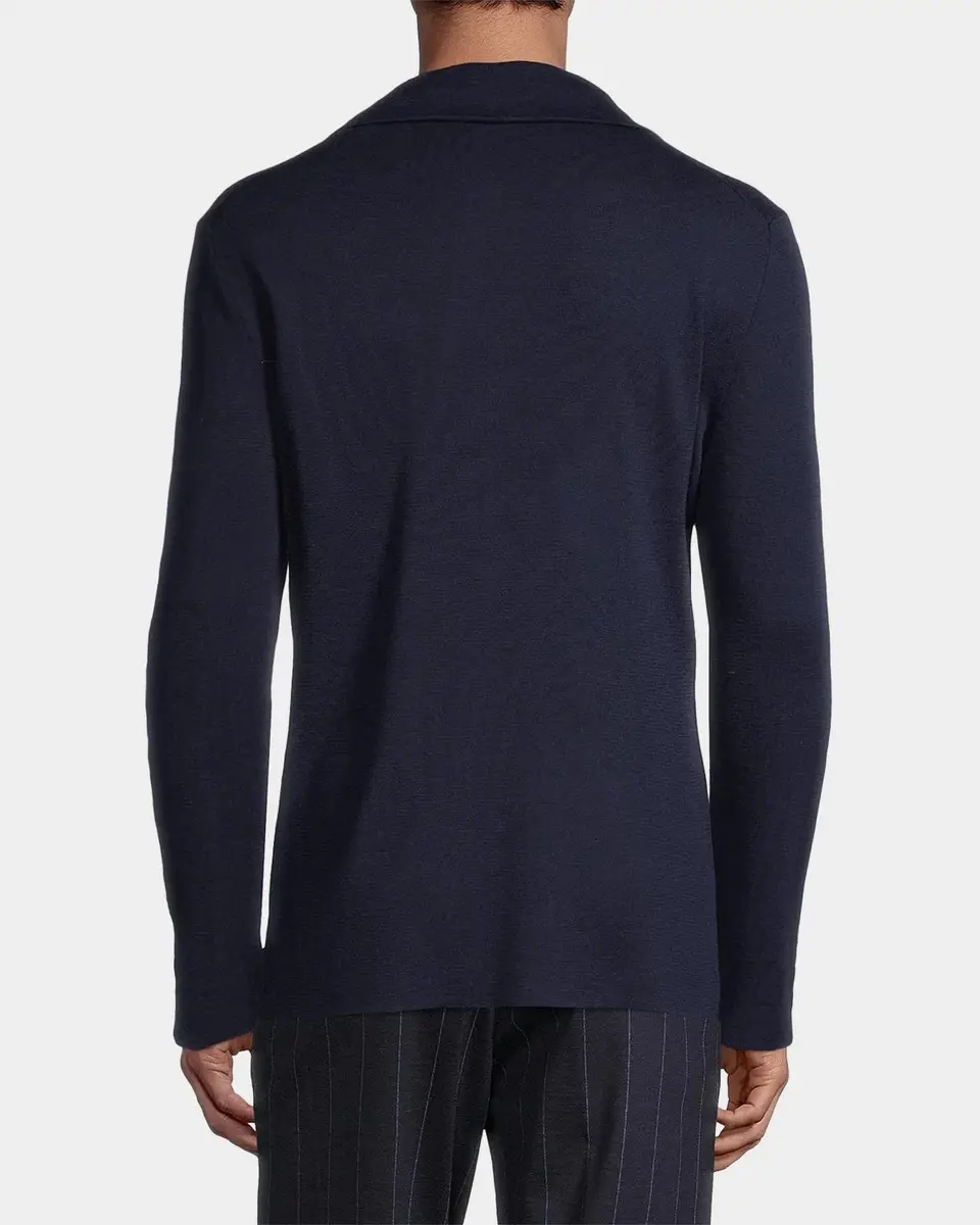 Isaia Men's Wool-Blend Sweater Jacket | Thumbnail 3 Isaia Men's Wool-Blend Sweater Jacket | Thumbnail 3