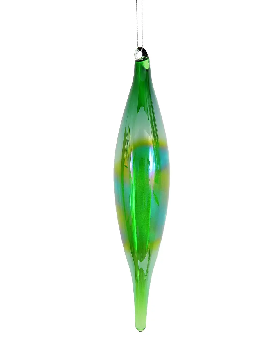 Winward Home x Jim Marvin 10" Slender Bottle Glass Finial Christmas Ornament | Thumbnail 2