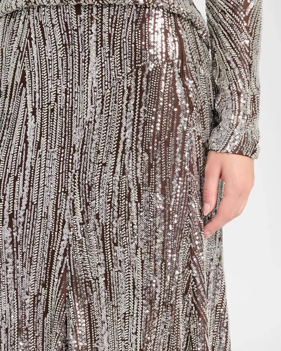 Rabanne Embellished Satin A-Line Maxi Skirt | Thumbnail 5 Rabanne Embellished Satin A-Line Maxi Skirt | Thumbnail 5