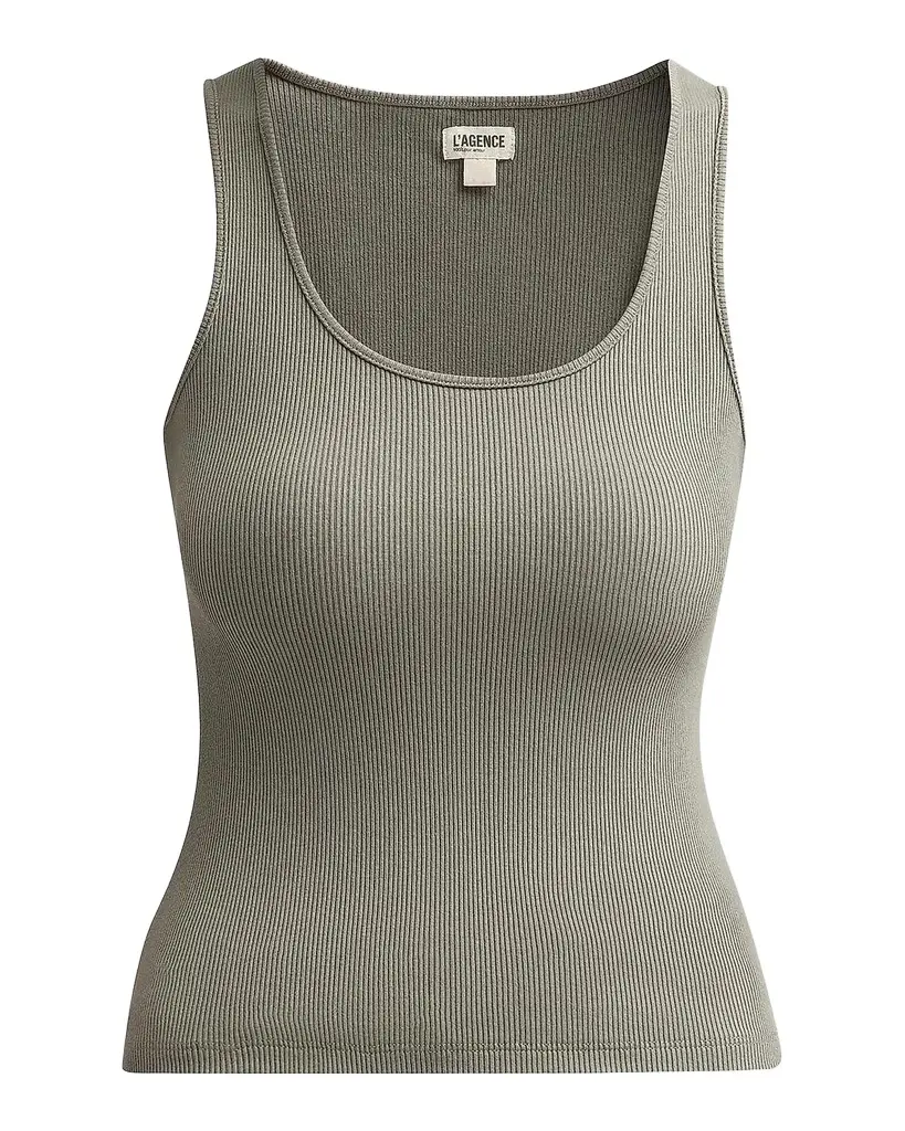 L'Agence Adira Scoop-Neck Tank Top