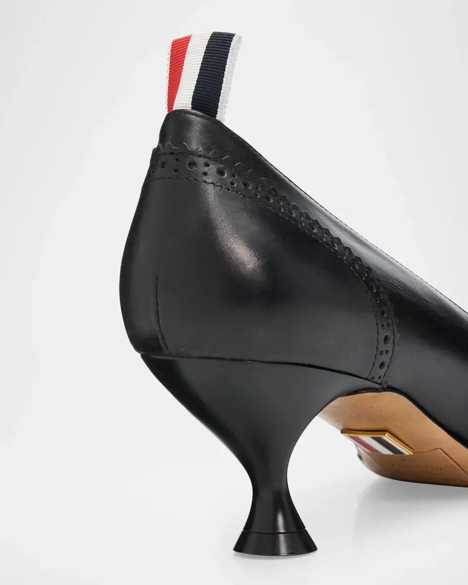 Thom Browne 50mm Wingtip Leather Pumps | Thumbnail 5 Thom Browne 50mm Wingtip Leather Pumps | Thumbnail 5