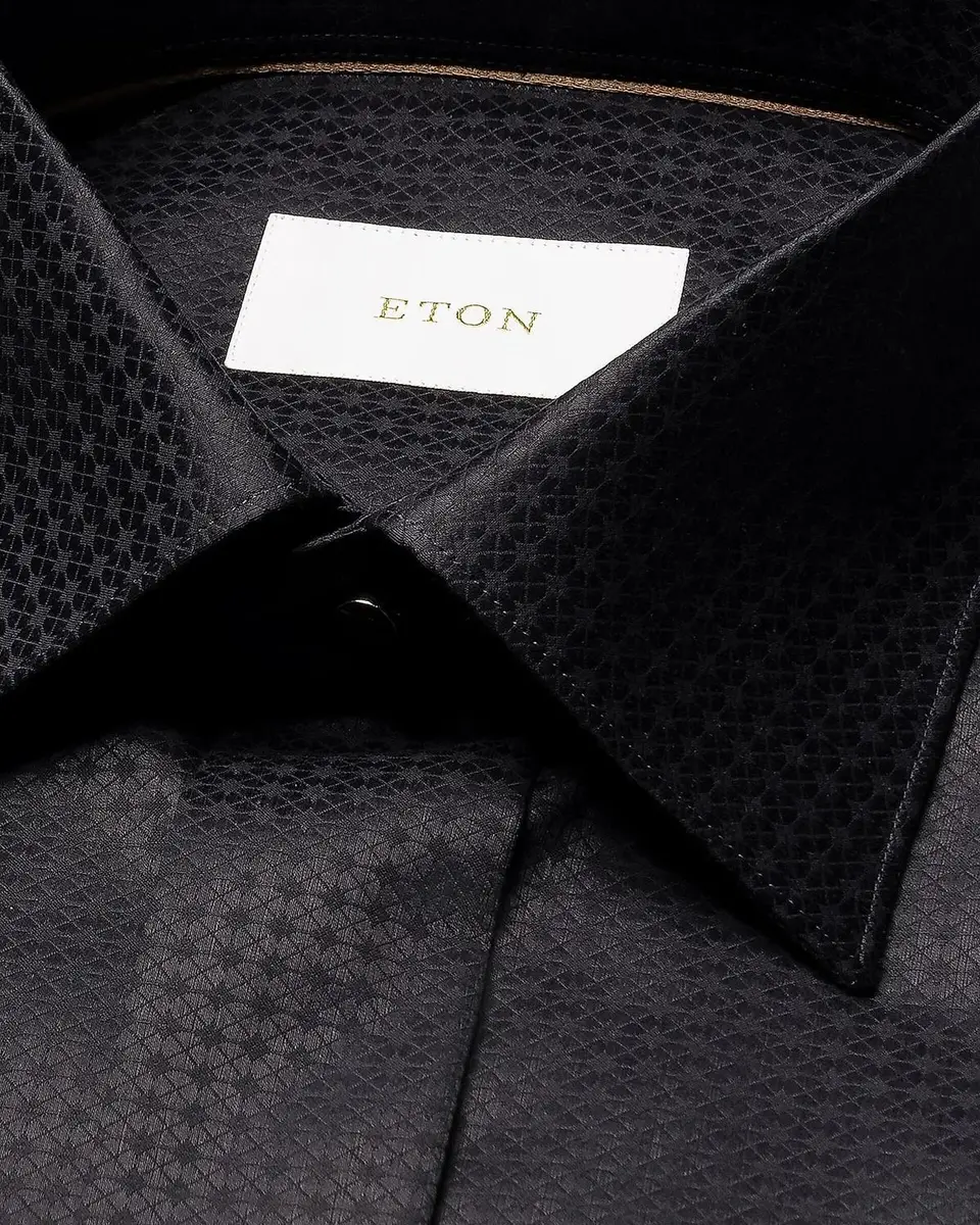 Eton Men's Geometric Jacquard Dress Shirt | Thumbnail 8