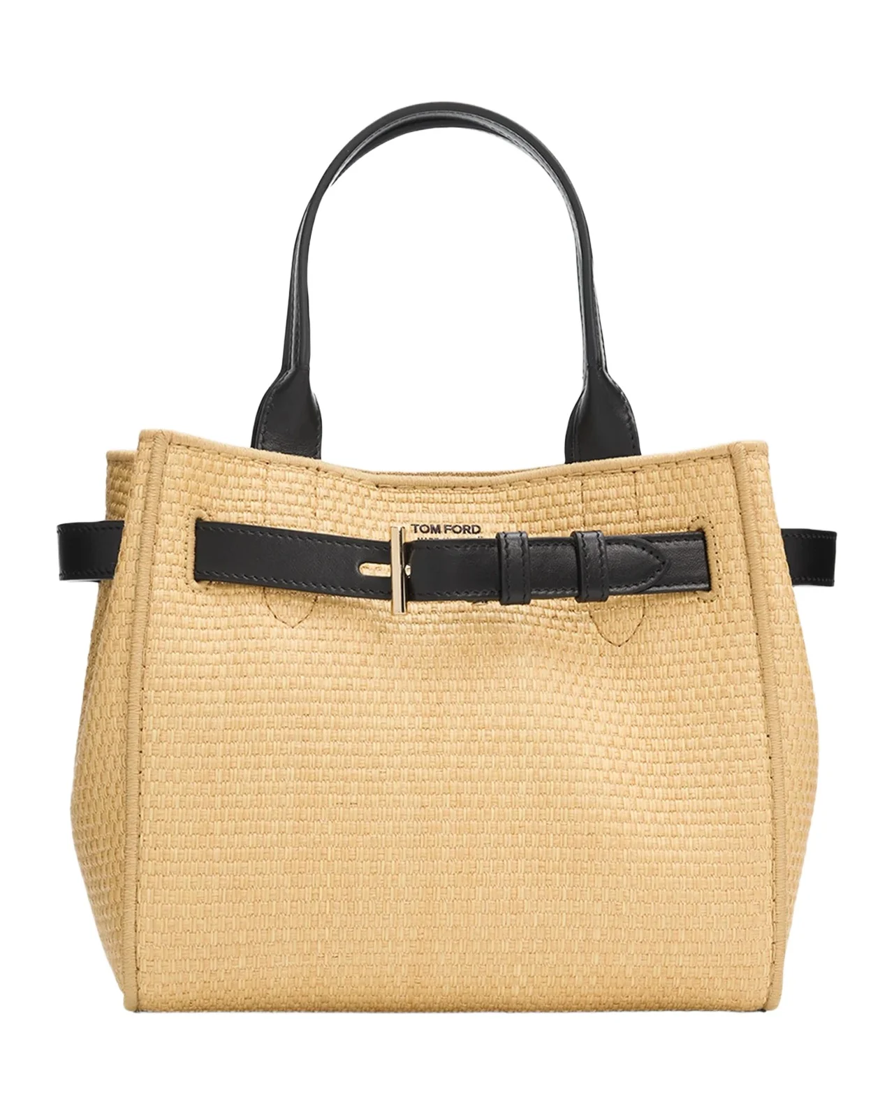 Tom Ford Audrey Small Raffia Top-Handle Bag