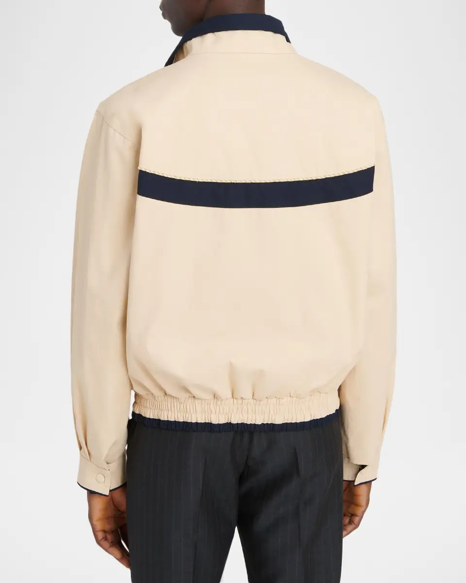 Valentino Garavani Men's Giubbino VGold Twill Blouson | Thumbnail 3 Valentino Garavani Men's Giubbino VGold Twill Blouson | Thumbnail 3