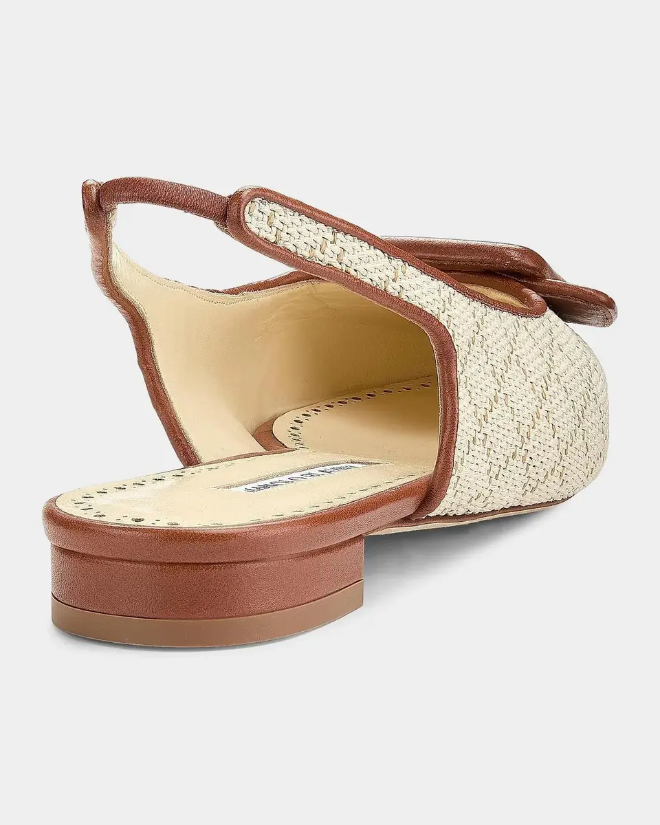 Manolo Blahnik Maylurabi Diamond-Pattern Slingback Pumps | Thumbnail 2