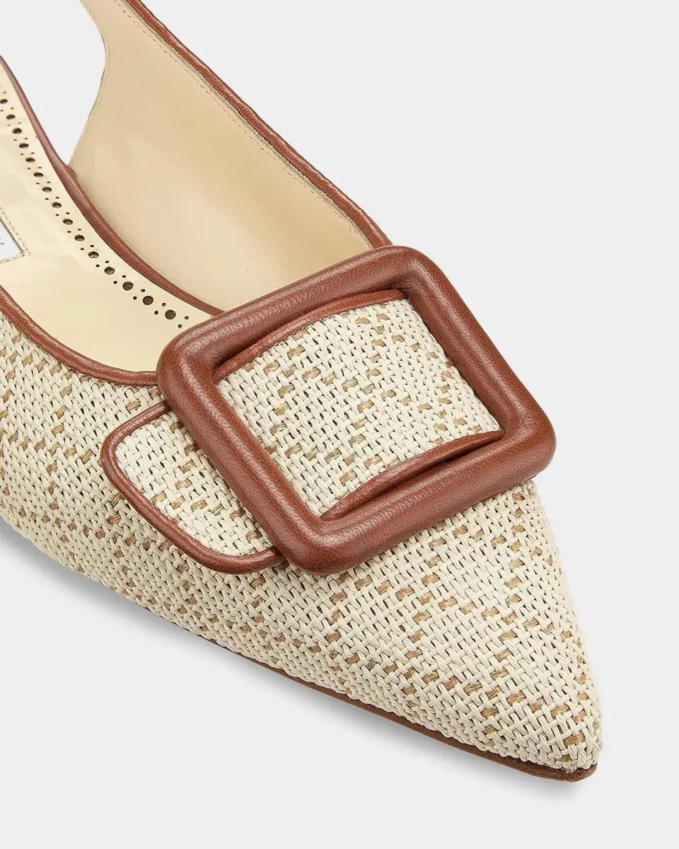 Manolo Blahnik Maylurabi Diamond-Pattern Slingback Pumps | Thumbnail 3