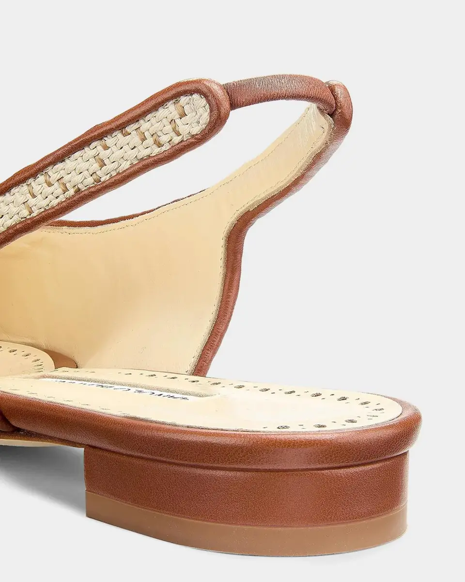 Manolo Blahnik Maylurabi Diamond-Pattern Slingback Pumps | Thumbnail 6