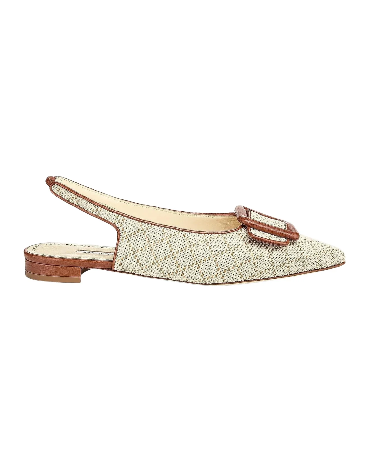 Manolo Blahnik Maylurabi Diamond-Pattern Slingback Pumps