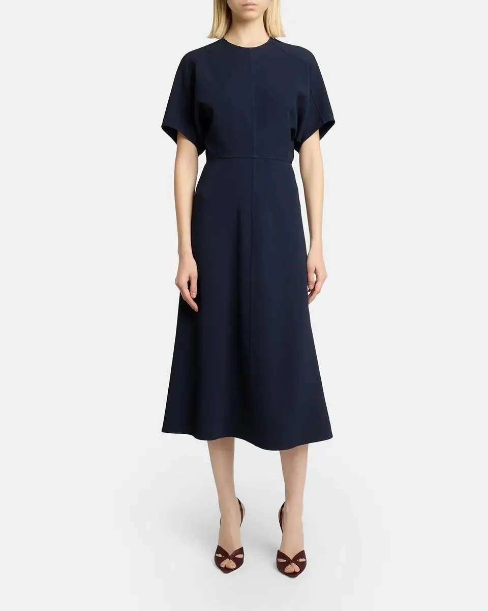 Victoria Beckham Eleanor A-Line Midi Dress | Thumbnail 2 Victoria Beckham Eleanor A-Line Midi Dress | Thumbnail 2