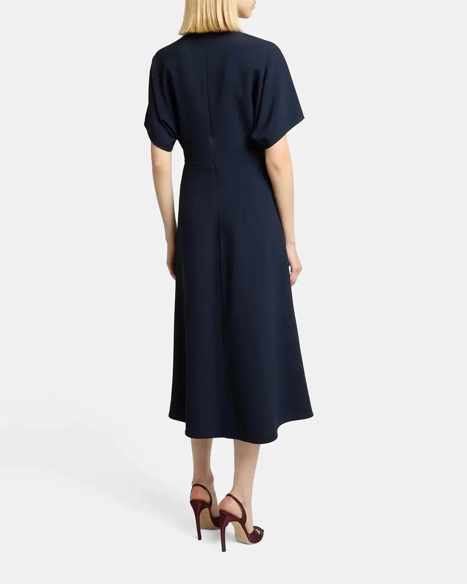 Victoria Beckham Eleanor A-Line Midi Dress | Thumbnail 3 Victoria Beckham Eleanor A-Line Midi Dress | Thumbnail 3
