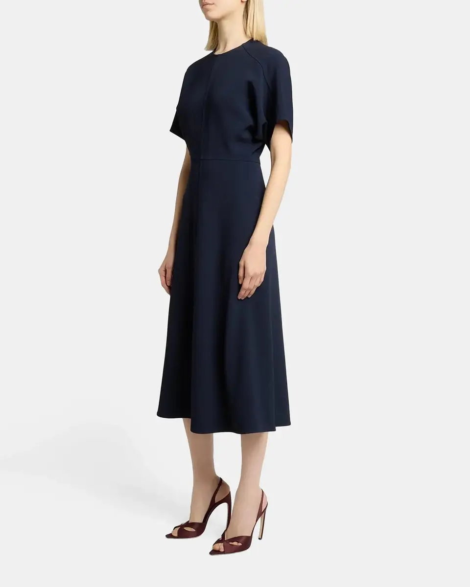 Victoria Beckham Eleanor A-Line Midi Dress | Thumbnail 4 Victoria Beckham Eleanor A-Line Midi Dress | Thumbnail 4
