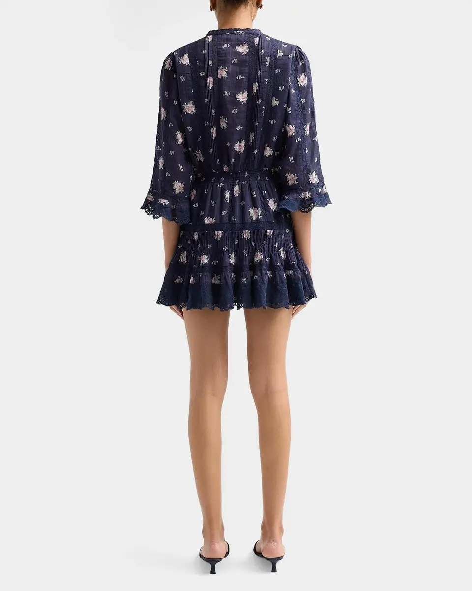 LoveShackFancy Vesna Floral Mini Dress | Thumbnail 3 LoveShackFancy Vesna Floral Mini Dress | Thumbnail 3