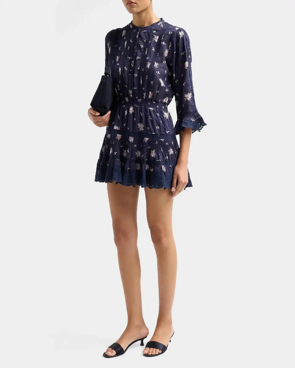 LoveShackFancy Vesna Floral Mini Dress | Thumbnail 4 LoveShackFancy Vesna Floral Mini Dress | Thumbnail 4