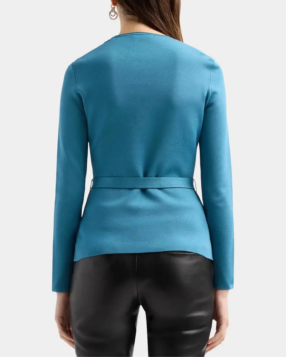Tom Ford Olivinegr Long-Sleeve Belted Top | Thumbnail 3 Tom Ford Olivinegr Long-Sleeve Belted Top | Thumbnail 3