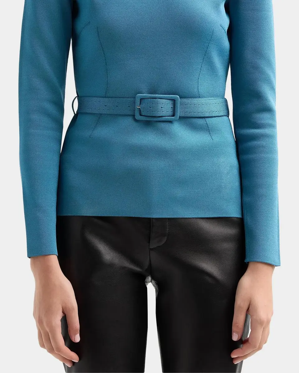 Tom Ford Olivinegr Long-Sleeve Belted Top | Thumbnail 5 Tom Ford Olivinegr Long-Sleeve Belted Top | Thumbnail 5