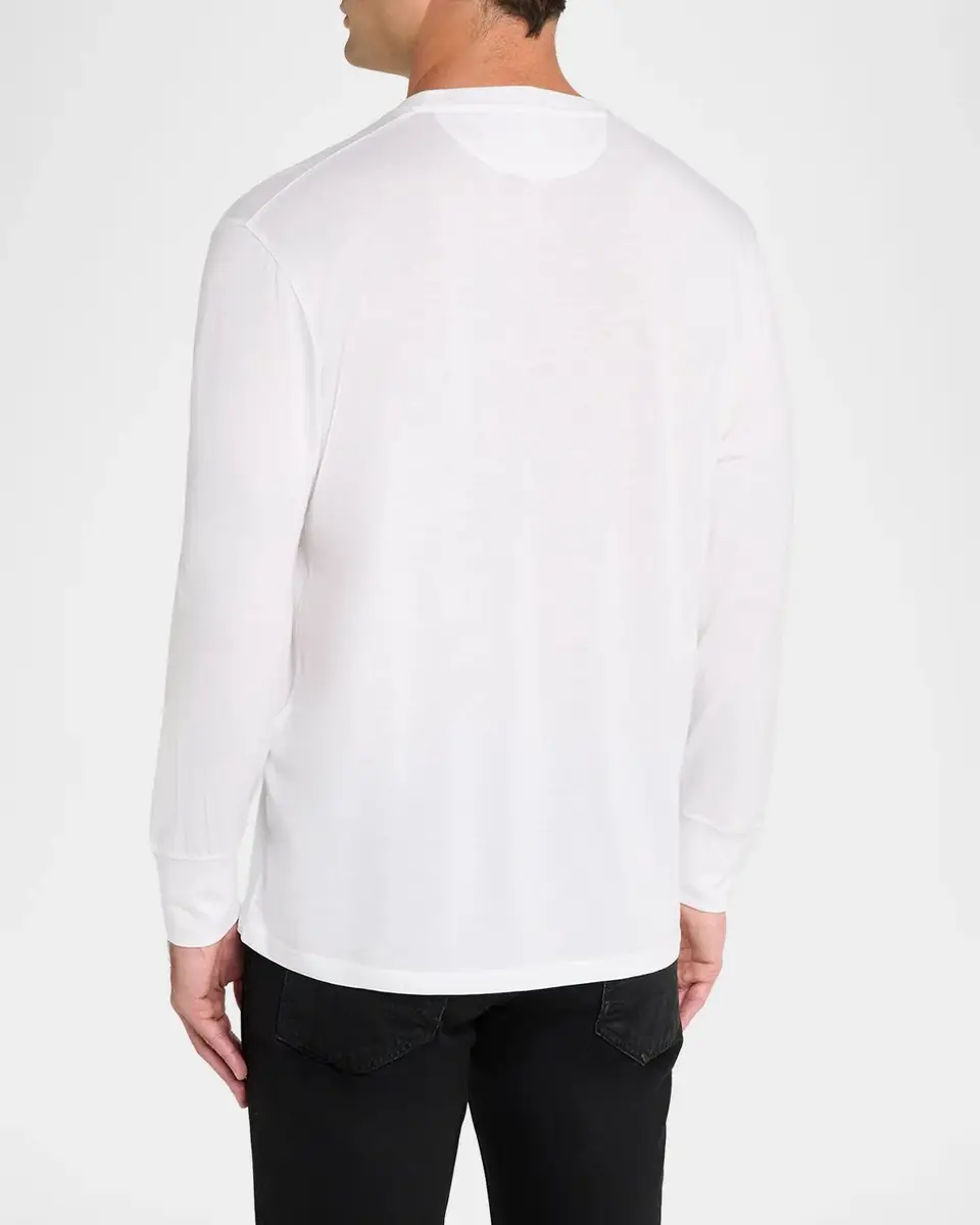 Tom Ford Men's Lyocell and Cotton Long-Sleeve T-Shirt | Thumbnail 3 Tom Ford Men's Lyocell and Cotton Long-Sleeve T-Shirt | Thumbnail 3