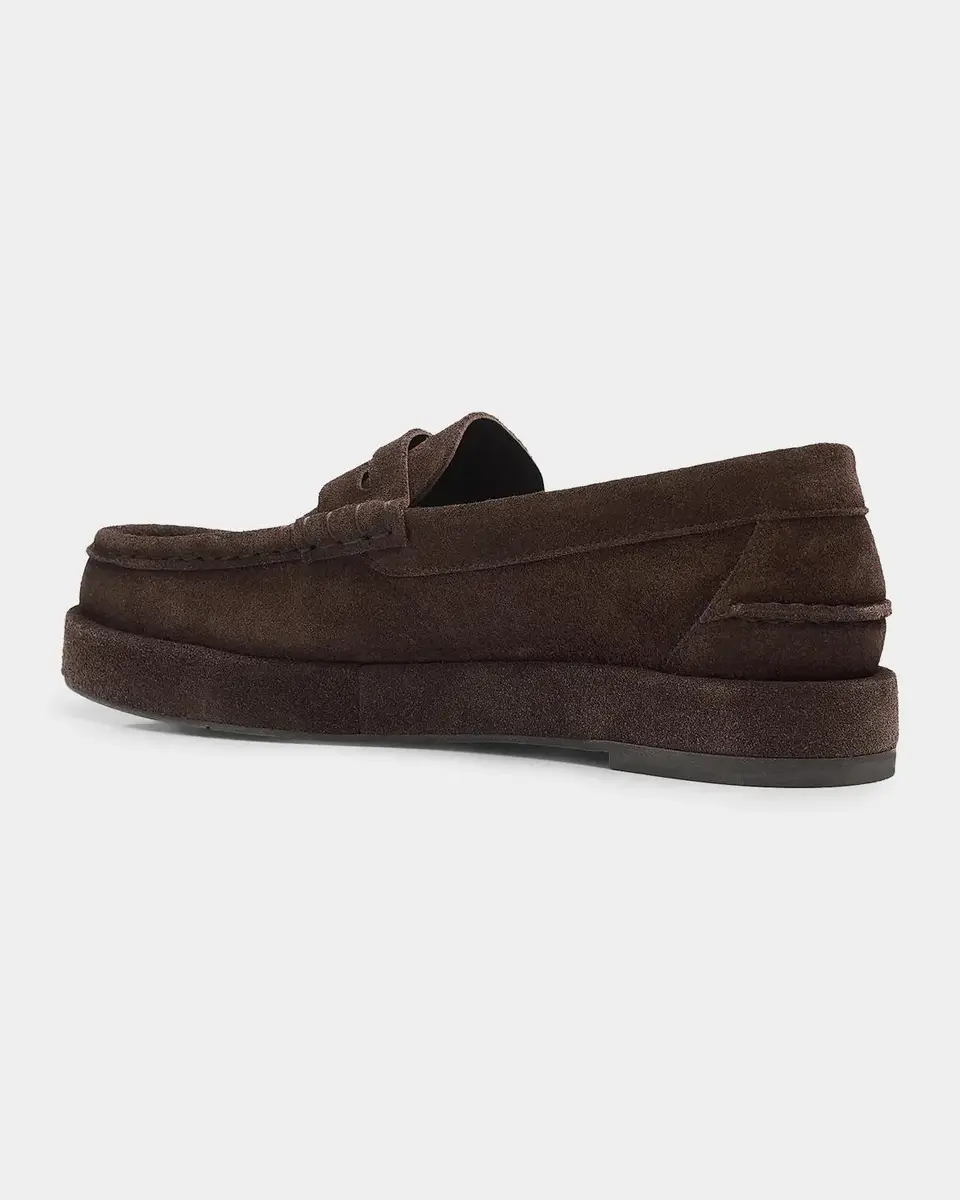 PEDRO GARCIA Sergia Suede Penny Loafers | Thumbnail 3 PEDRO GARCIA Sergia Suede Penny Loafers | Thumbnail 3
