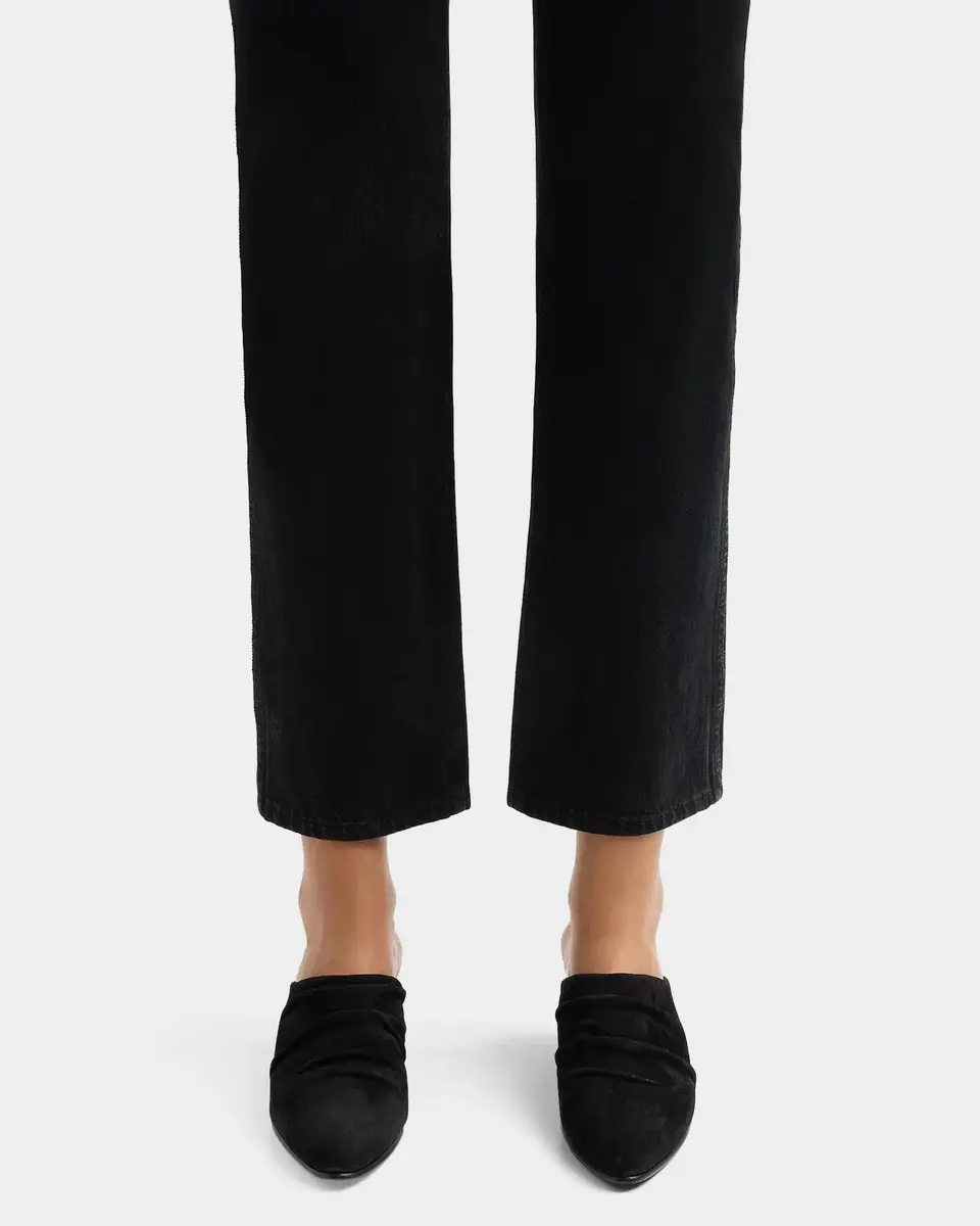 PEDRO GARCIA Helenka 30MM Ruched Suede Mules | Thumbnail 2
