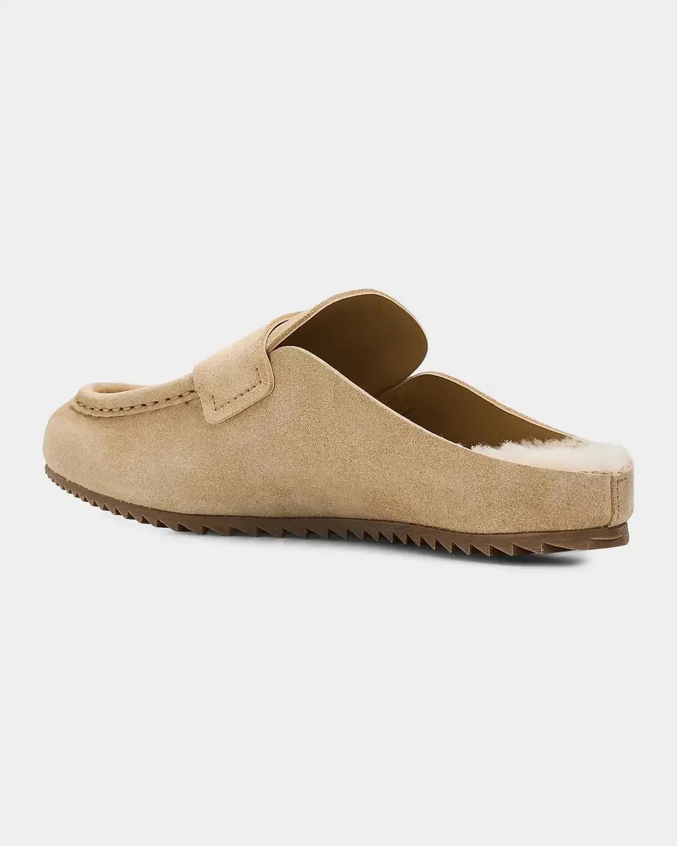 PEDRO GARCIA Bilma Shearling-Lined Suede Mules | Thumbnail 3