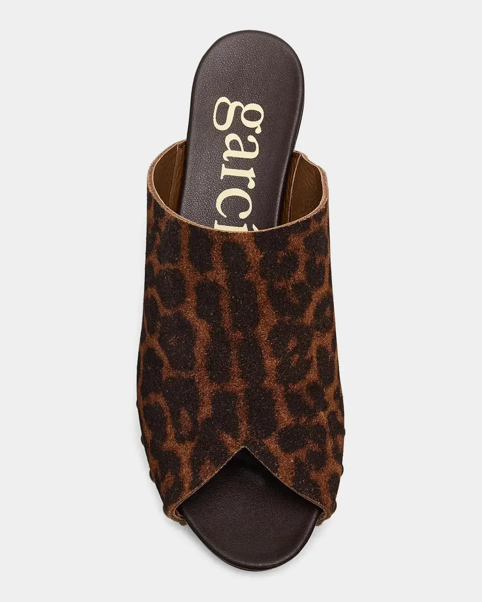 PEDRO GARCIA Nain 65MM Studded Leopard-Printed Suede Clogs | Thumbnail 5