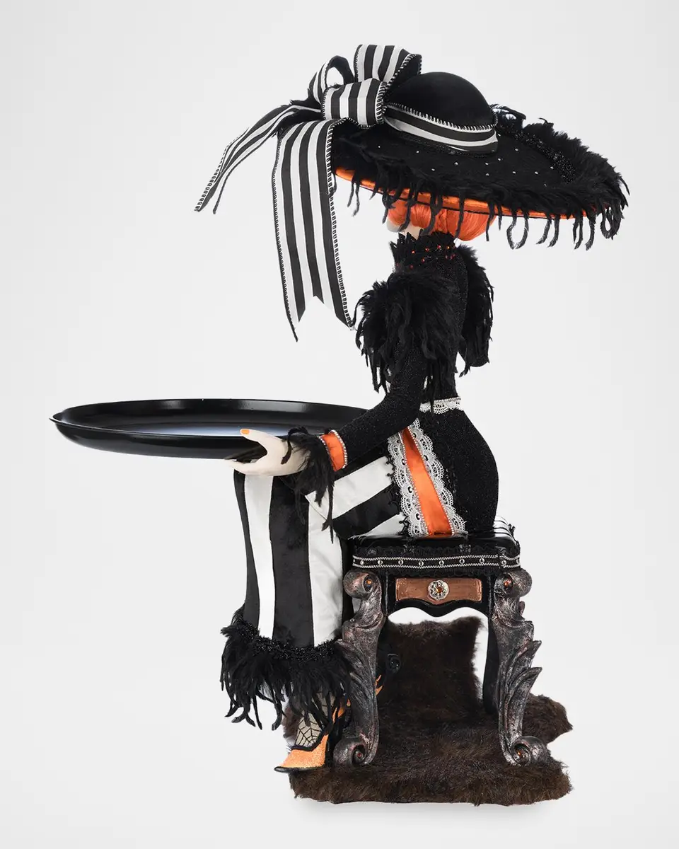 Katherine 's Collection Mrs. Macabre with Serving Tray Halloween Figure | Thumbnail 3 Katherine 's Collection Mrs. Macabre with Serving Tray Halloween Figure | Thumbnail 3