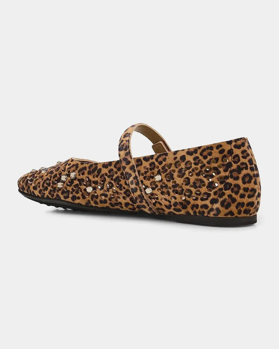 PEDRO GARCIA Anica Leopard Print Suede Mary Janes | Thumbnail 3 PEDRO GARCIA Anica Leopard Print Suede Mary Janes | Thumbnail 3