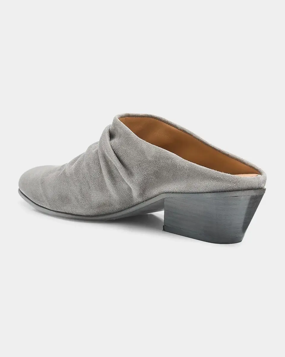 PEDRO GARCIA Helenka 30MM Ruched Suede Mules | Thumbnail 3