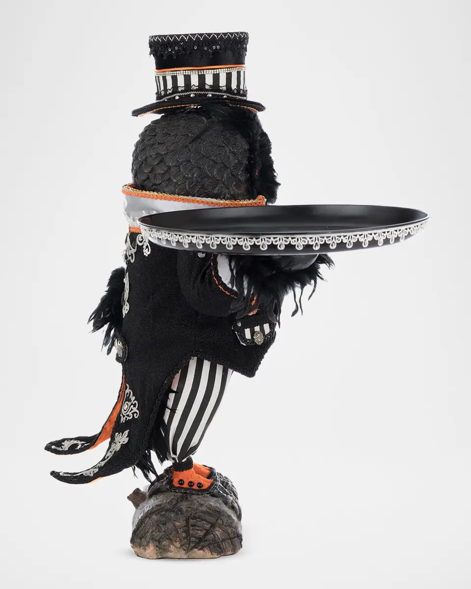 Katherine 's Collection Oscar Macabre Owl Server Halloween Decor | Thumbnail 3 Katherine 's Collection Oscar Macabre Owl Server Halloween Decor | Thumbnail 3
