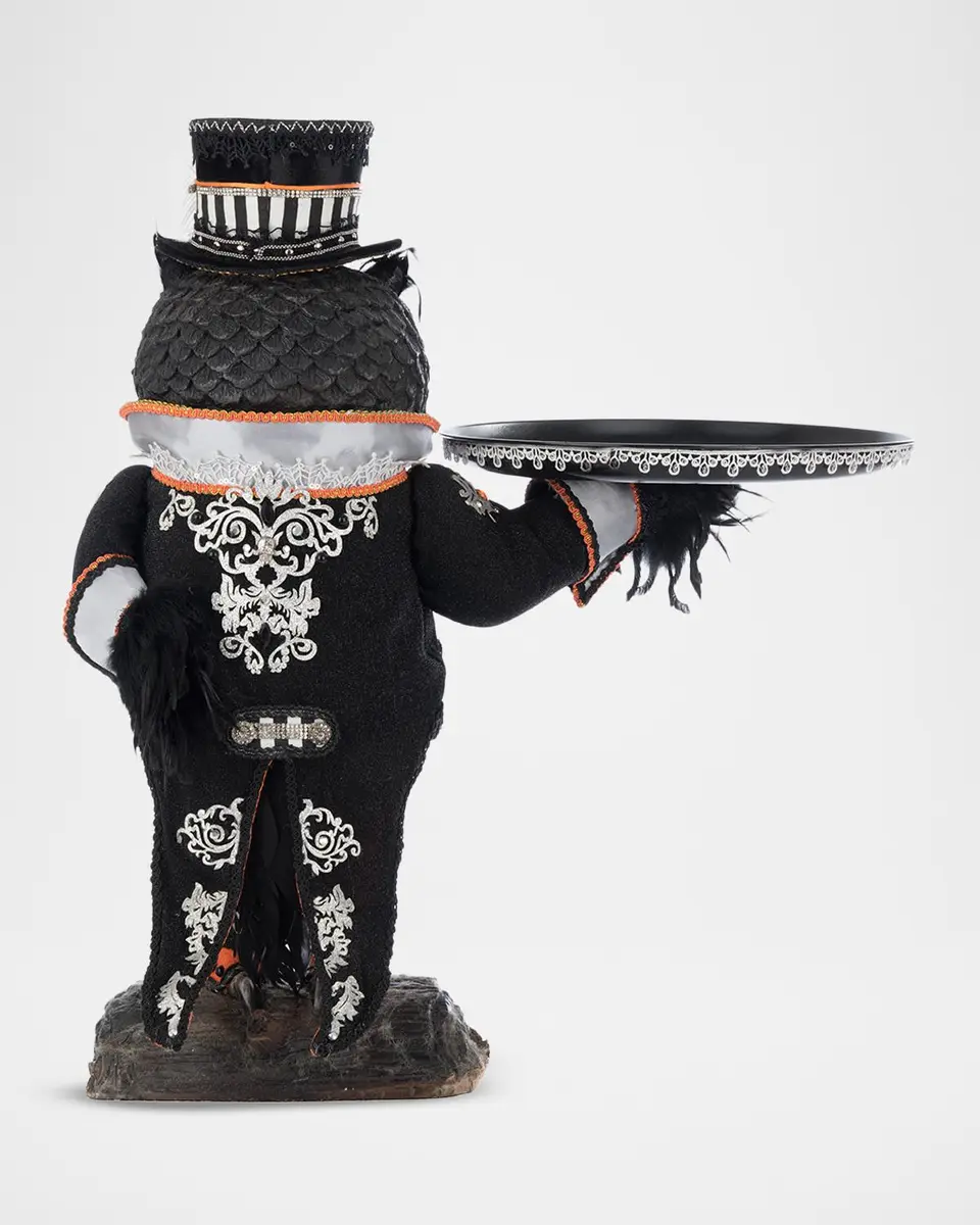 Katherine 's Collection Oscar Macabre Owl Server Halloween Decor | Thumbnail 4 Katherine 's Collection Oscar Macabre Owl Server Halloween Decor | Thumbnail 4