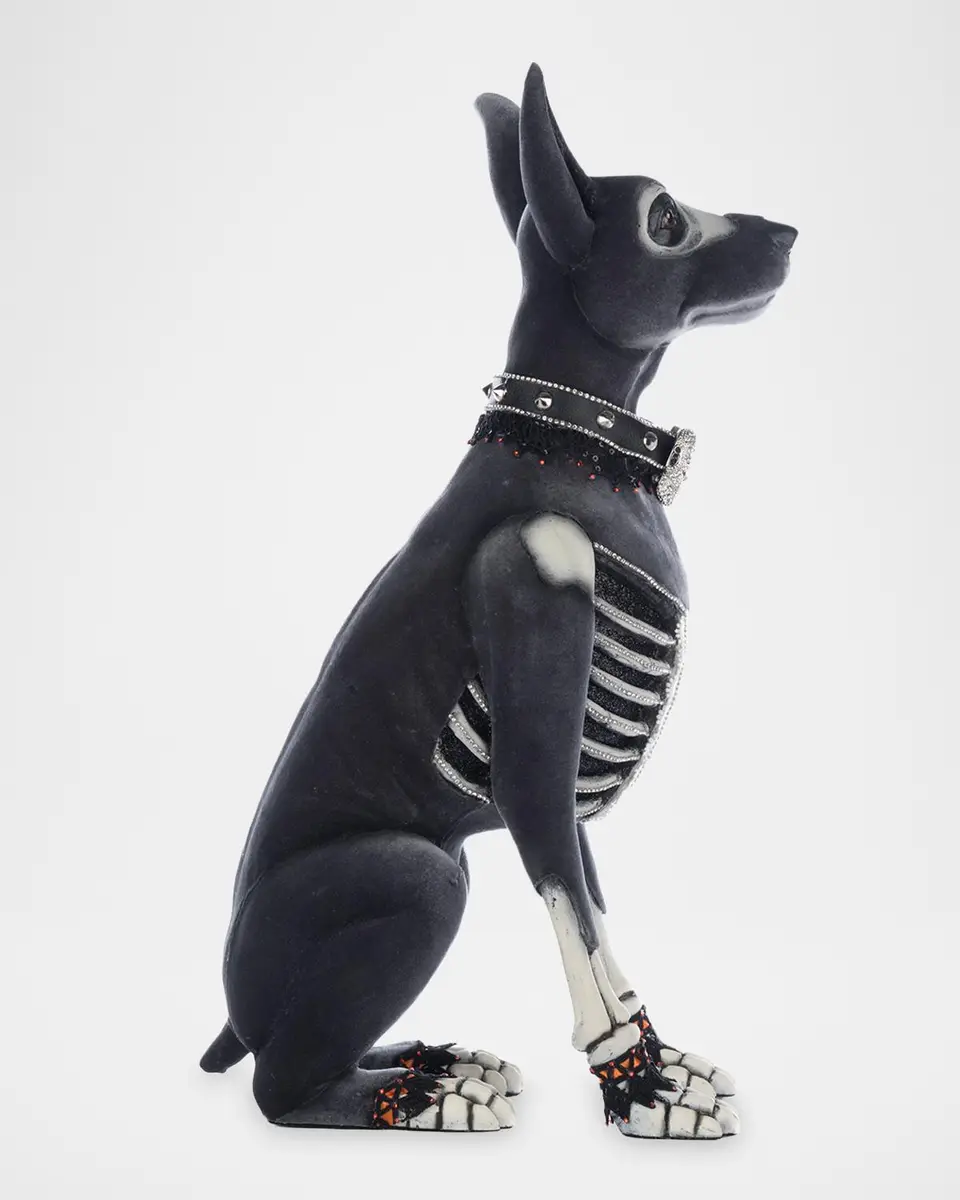Katherine 's Collection Bones the Dog Halloween Decor | Thumbnail 4 Katherine 's Collection Bones the Dog Halloween Decor | Thumbnail 4