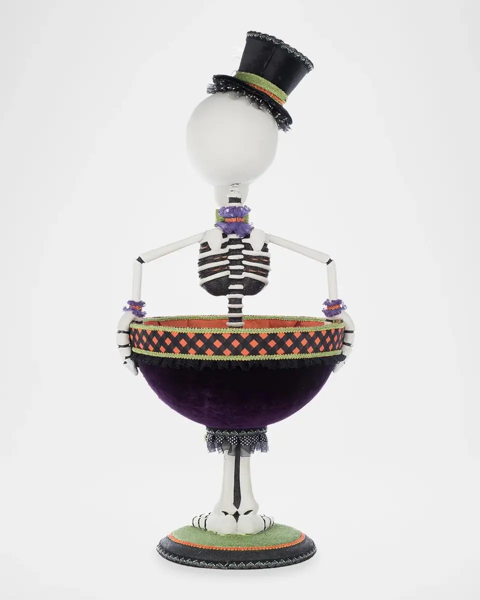 Katherine 's Collection Billy Bones Thorton Halloween Candy Bowl | Thumbnail 4 Katherine 's Collection Billy Bones Thorton Halloween Candy Bowl | Thumbnail 4