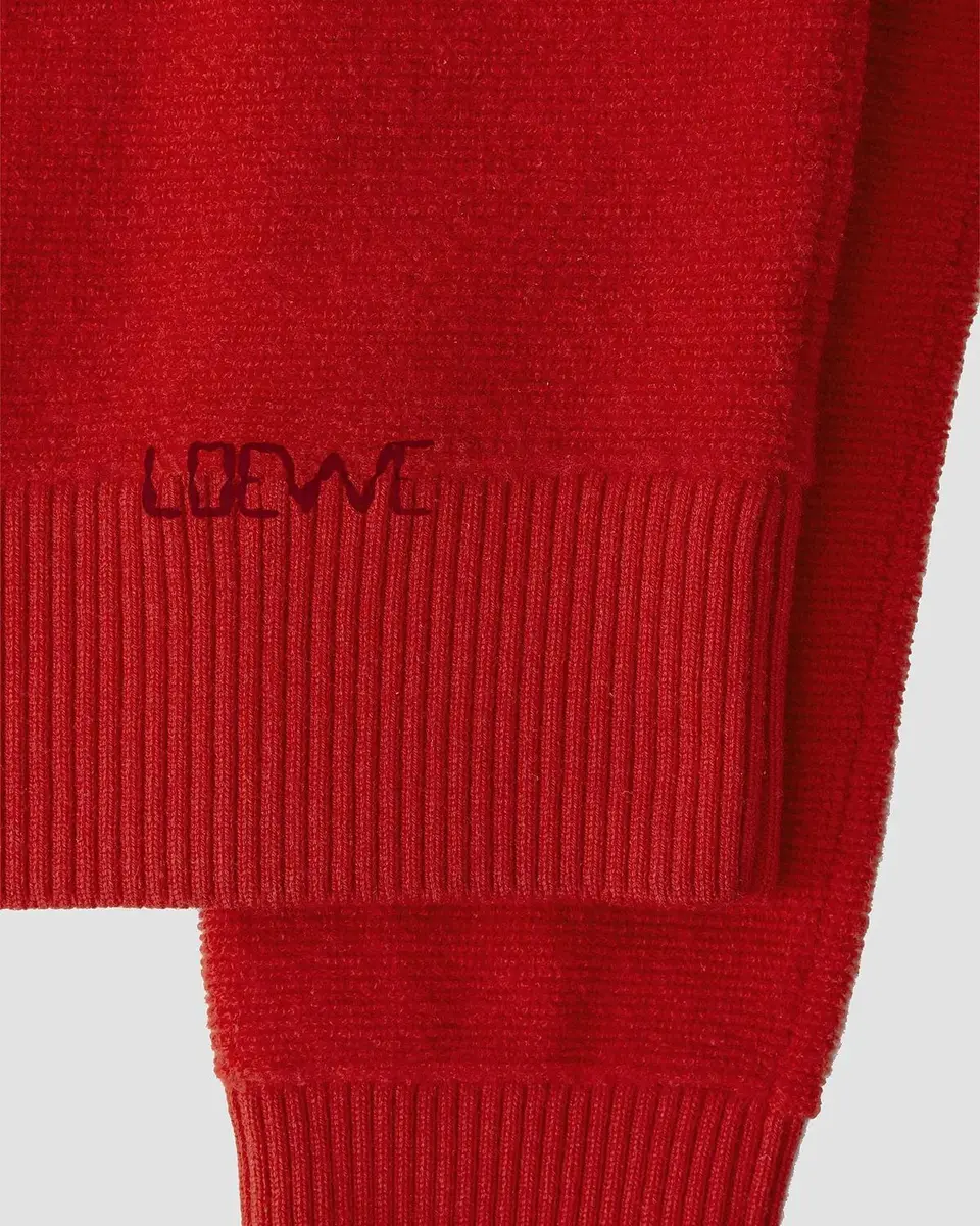 Loewe Logo Embroidered Wool Crewneck Sweater | Thumbnail 5