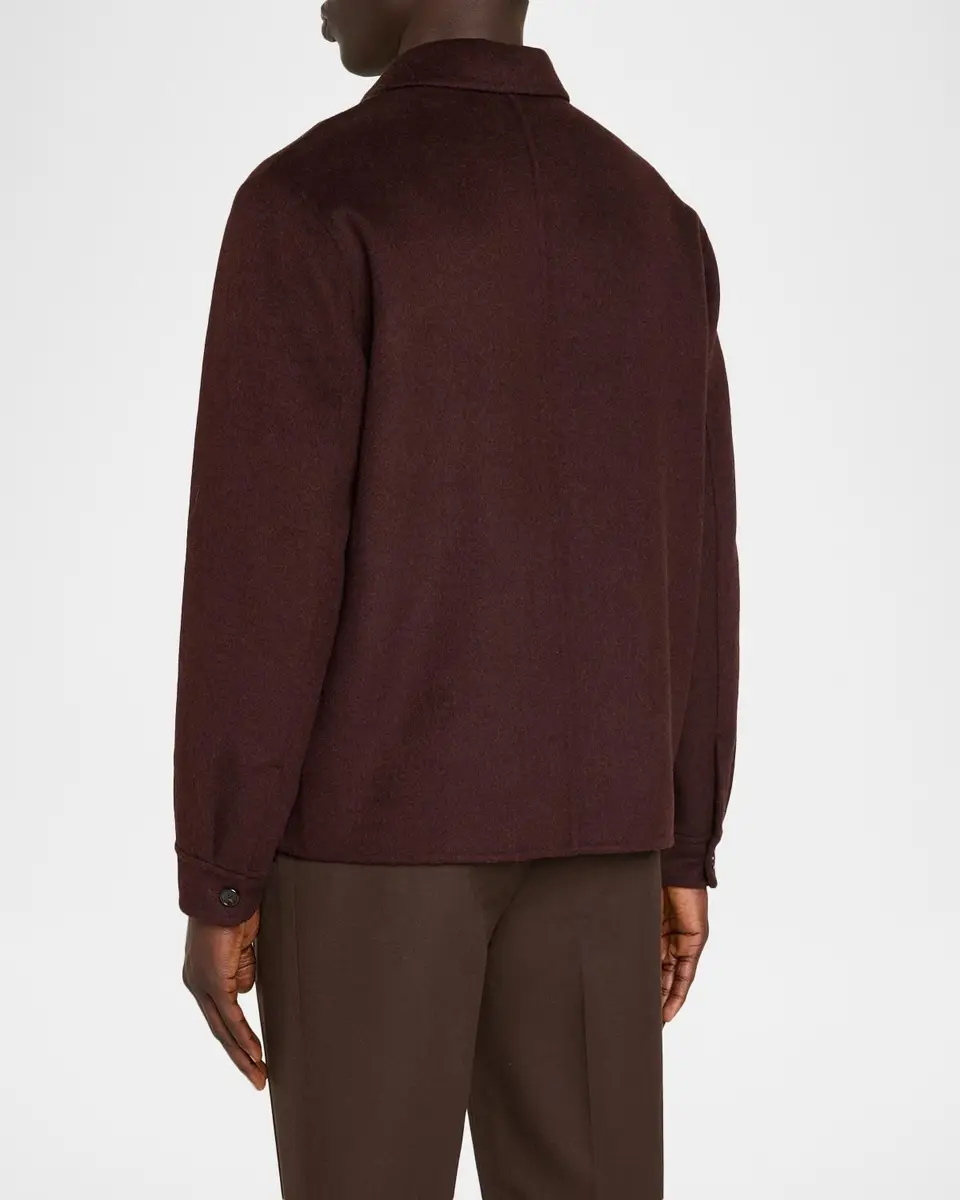 Vince Men's Splittable Wool Blend Full-Zip Jacket | Thumbnail 3