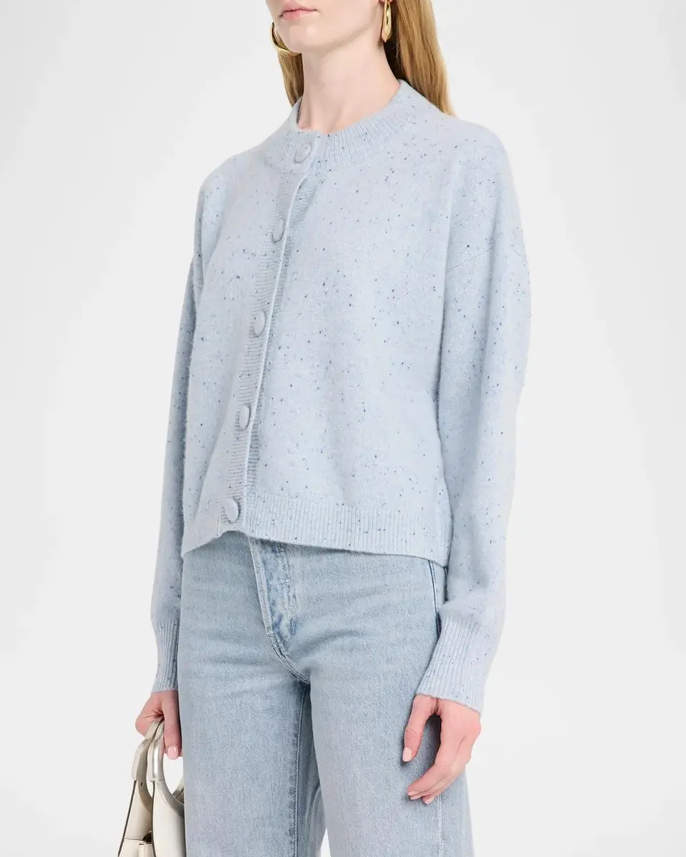 Frame The Lightweight Cashmere Crewneck Cardigan | Thumbnail 4