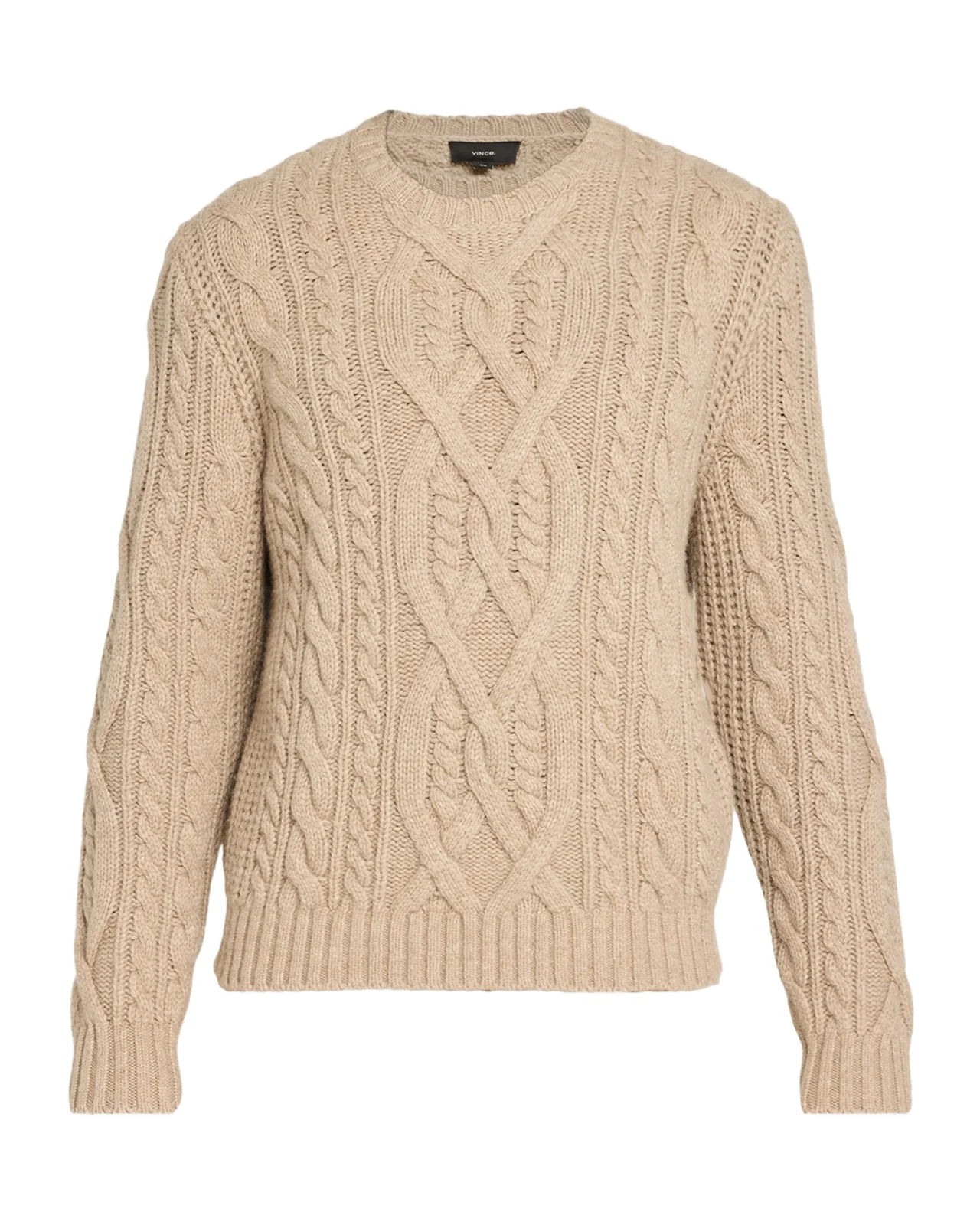 Men's Merino Wool Mega Cable Crewneck Sweater Men's Merino Wool Mega Cable Crewneck Sweater