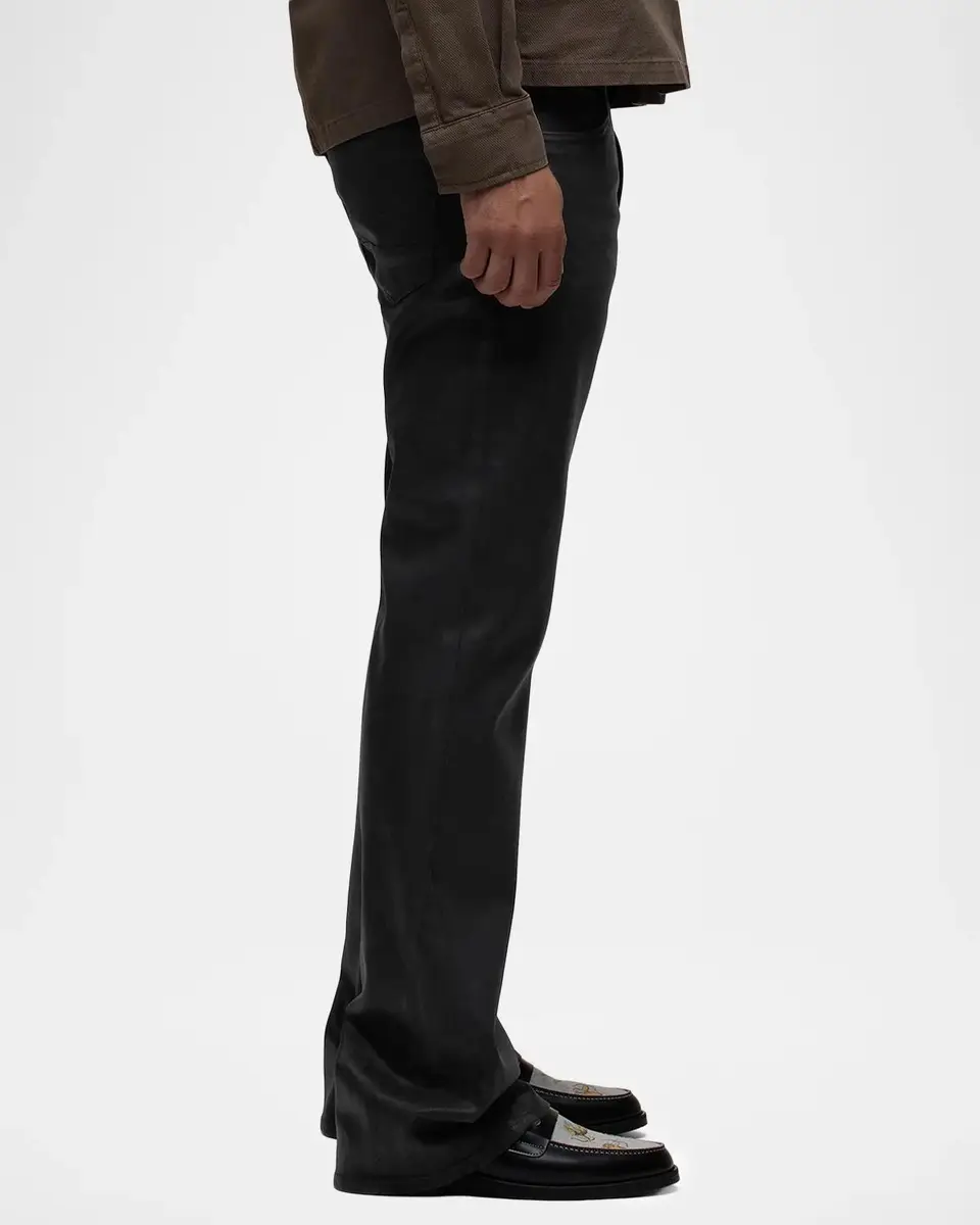 Hudson Men's Kick Flare Black Denim Jeans | Thumbnail 6 Hudson Men's Kick Flare Black Denim Jeans | Thumbnail 6