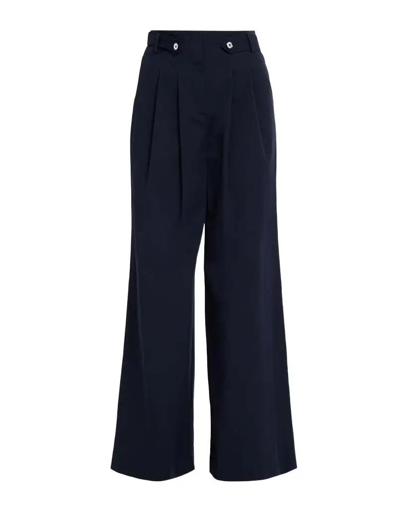 Veronica Beard Allman Pleated Wide-Leg Pants