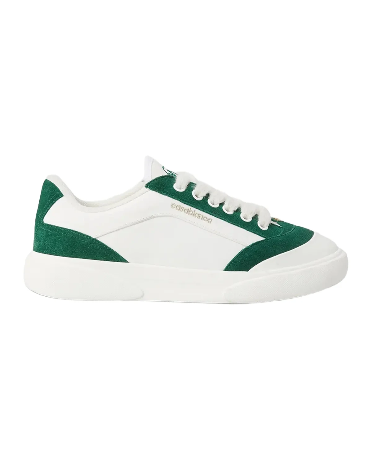 Casablanca Del Mar Colorblocked Suede Low-Top Sneakers