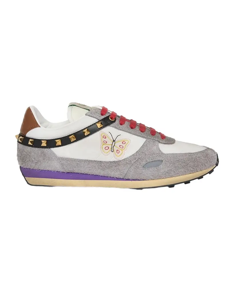 Valentino Garavani Men's Stud Up Crosta Low-Top Sneakers | Image 1 Valentino Garavani Men's Stud Up Crosta Low-Top Sneakers | Image 1