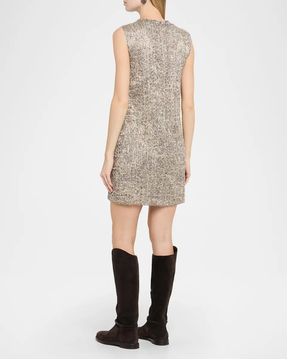 Brunello Cucinelli Couture Metallic Mohair Dress | Thumbnail 3 Brunello Cucinelli Couture Metallic Mohair Dress | Thumbnail 3