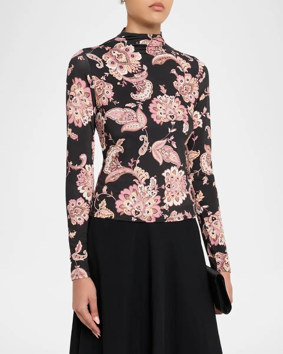 Misa Los Angeles Emman Mock-Neck Top | Thumbnail 4 Misa Los Angeles Emman Mock-Neck Top | Thumbnail 4